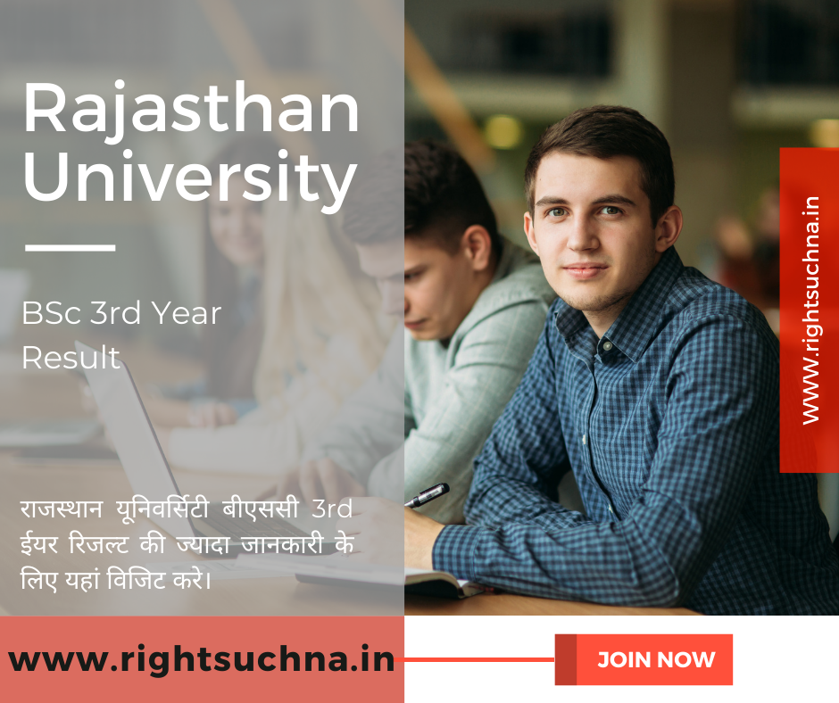 Rajasthan University BSc final year result 2023