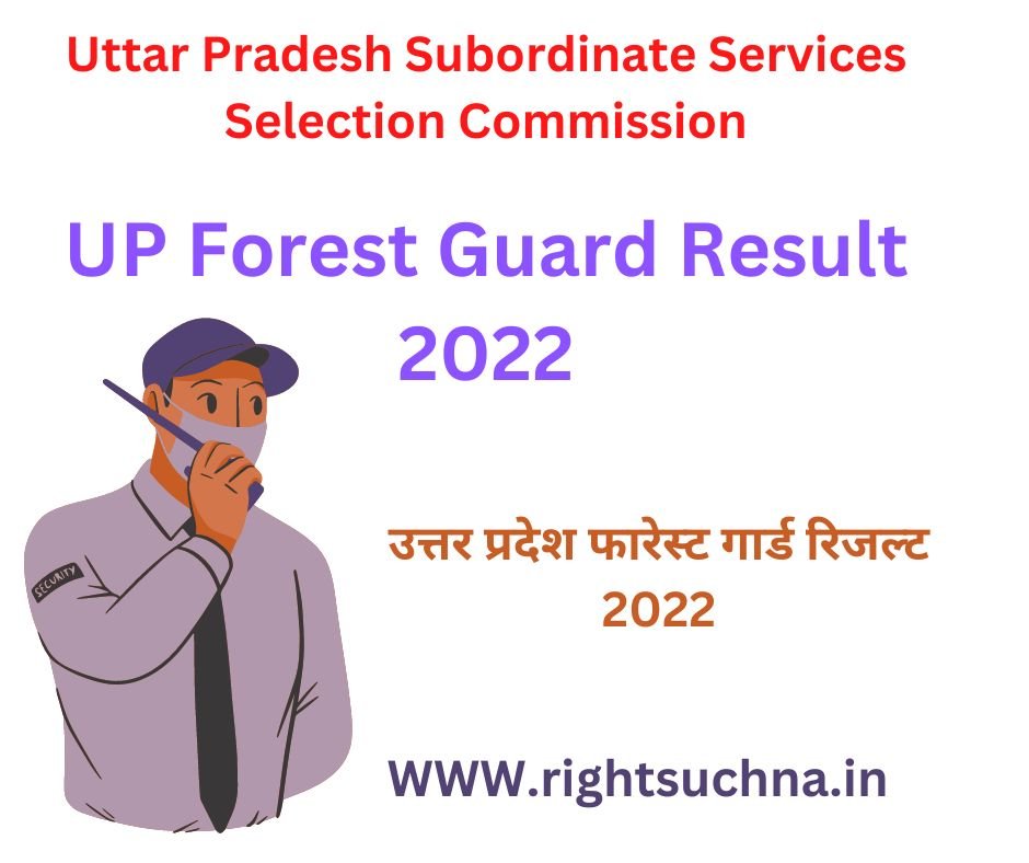 UP Forest Guard Result 2022 Check 