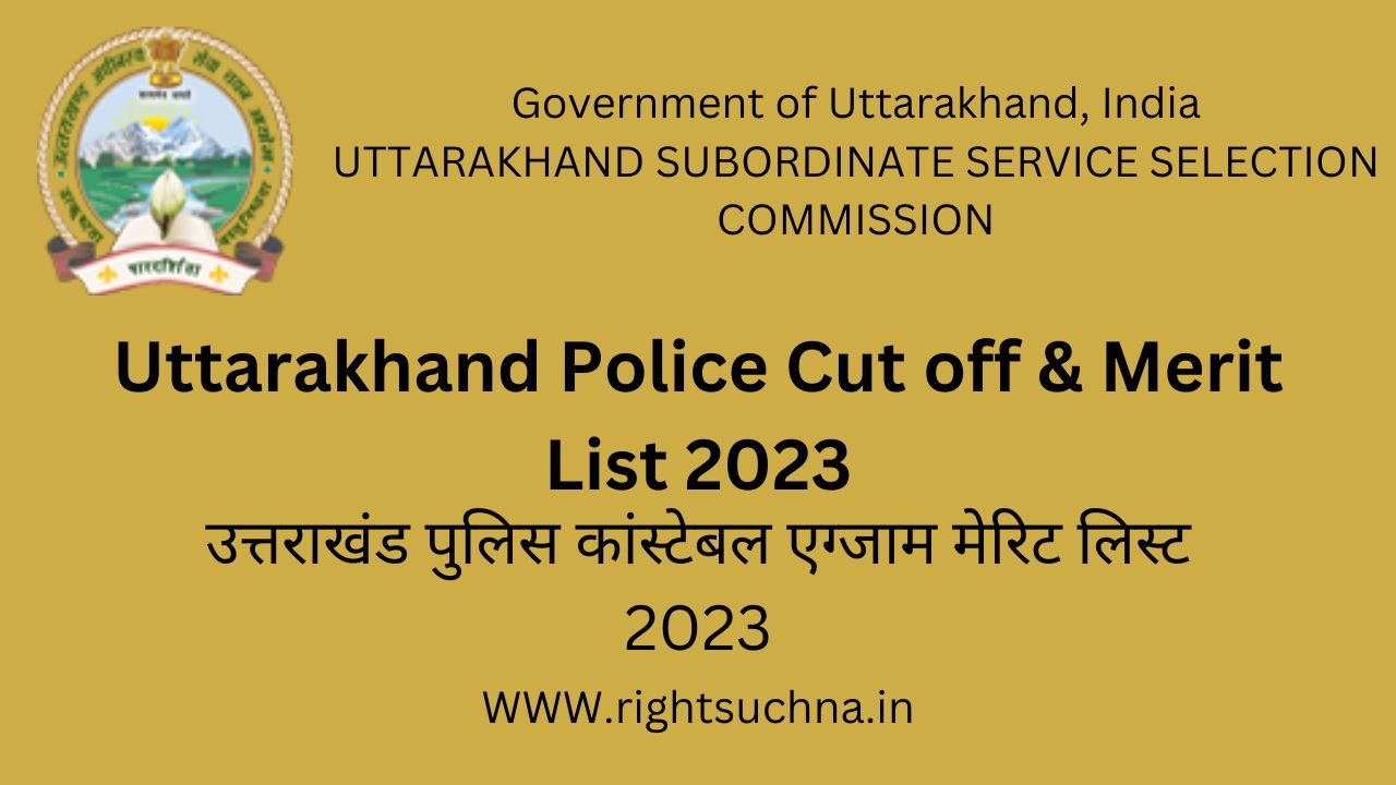 Uttarakhand Police Cut off 2023