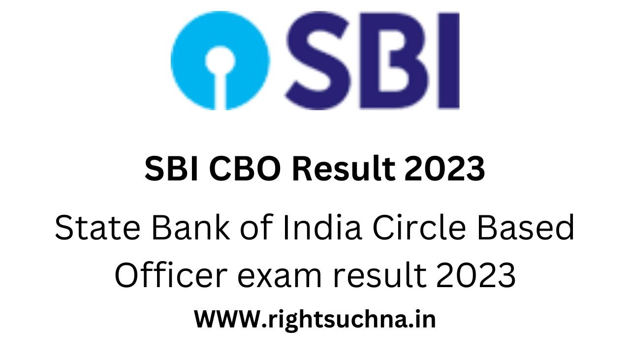 SBI CBO Result 2023