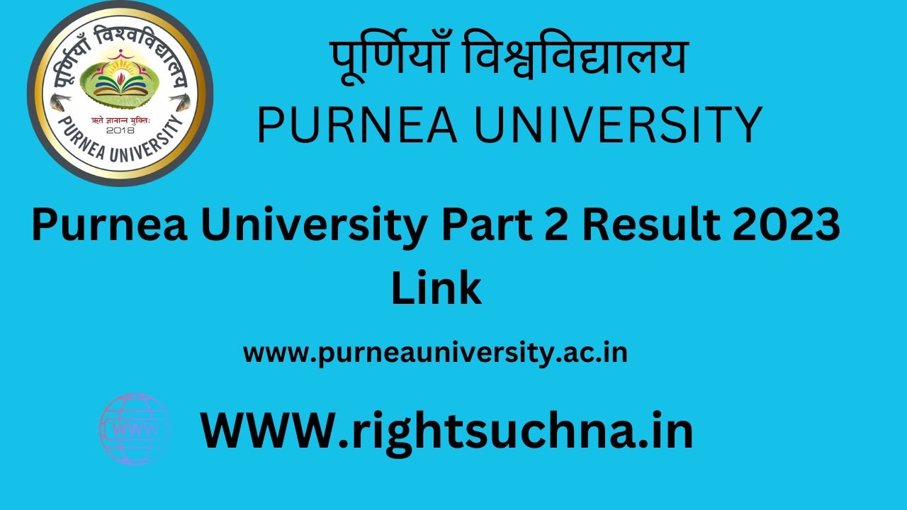 Purnea University Part 2 Result 2023