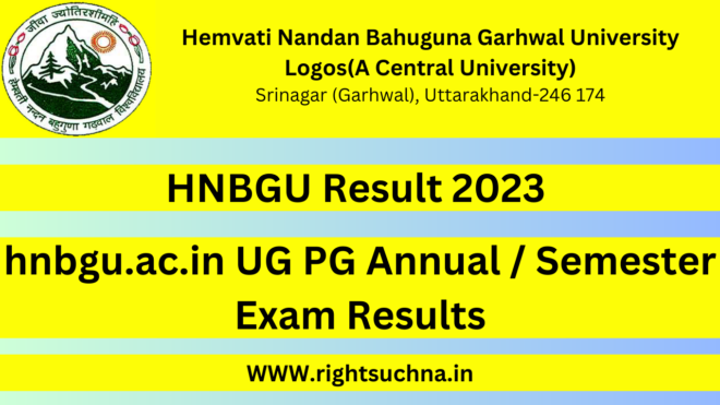 HNBGU Result 2023