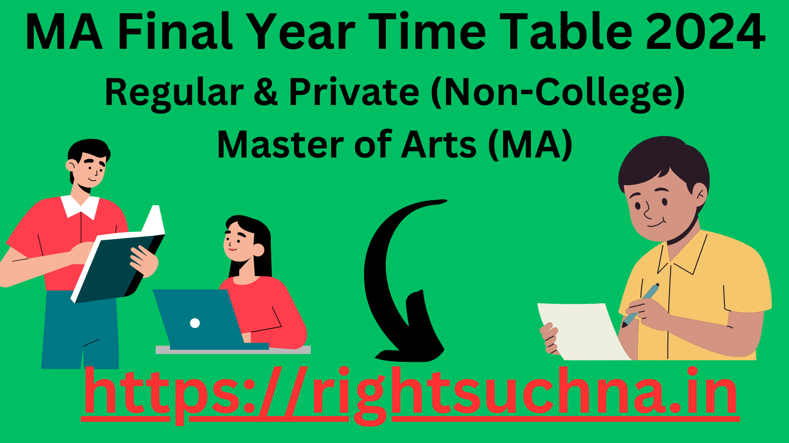 MA Final Year Time Table 2024