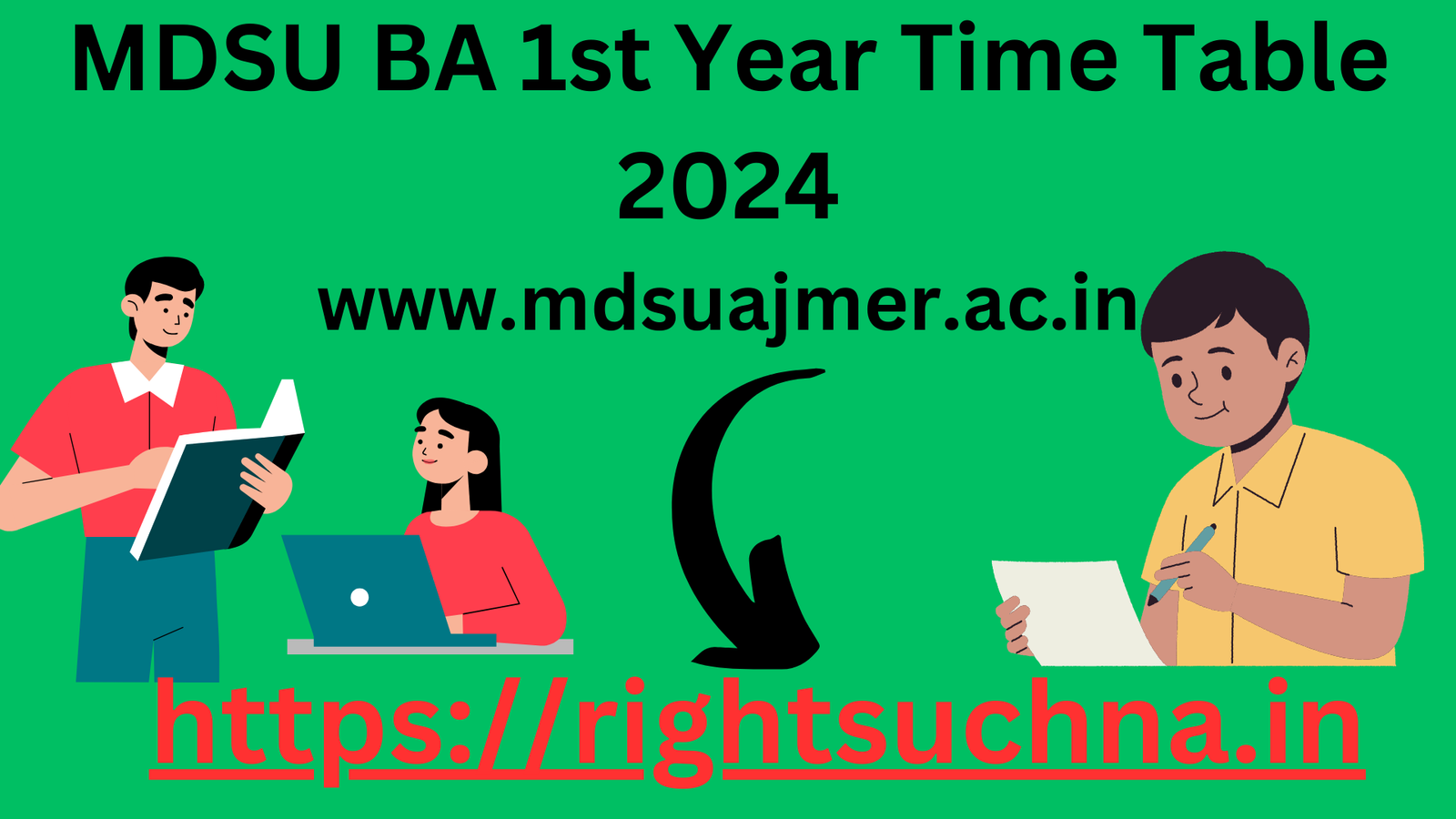 MDSU BA 1st Year Time Table 2024