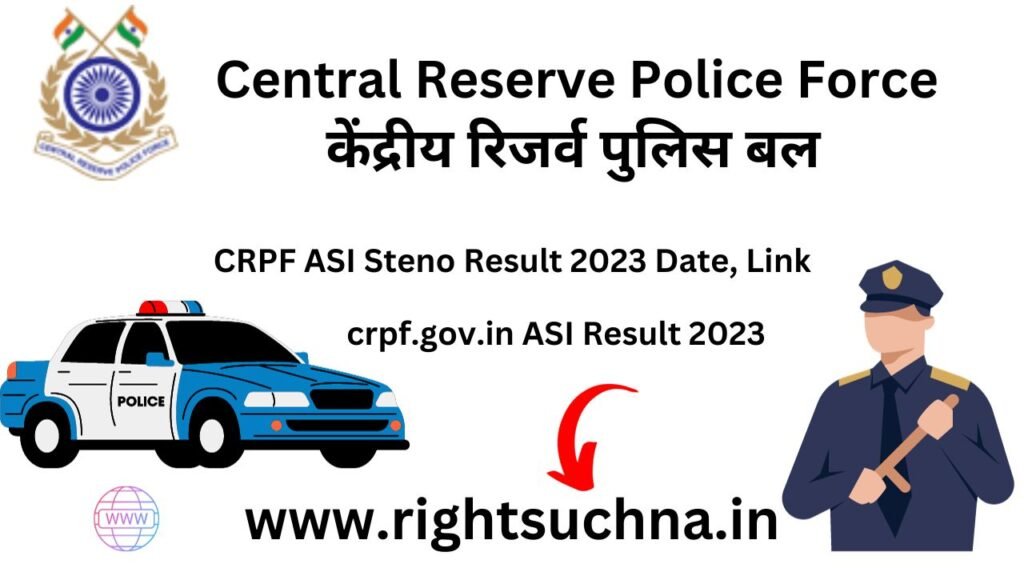 CRPF ASI Steno Result 2023