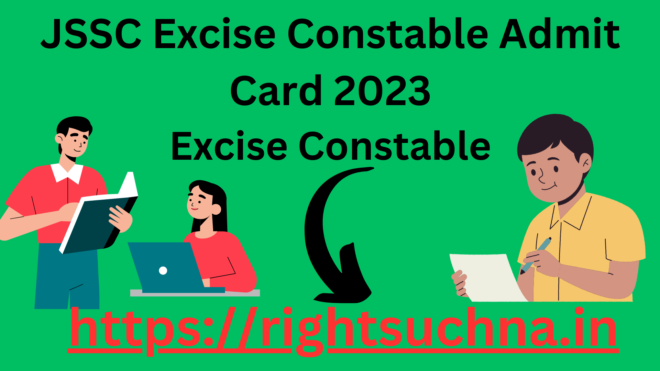 JSSC Excise Constable Admit Card 2023