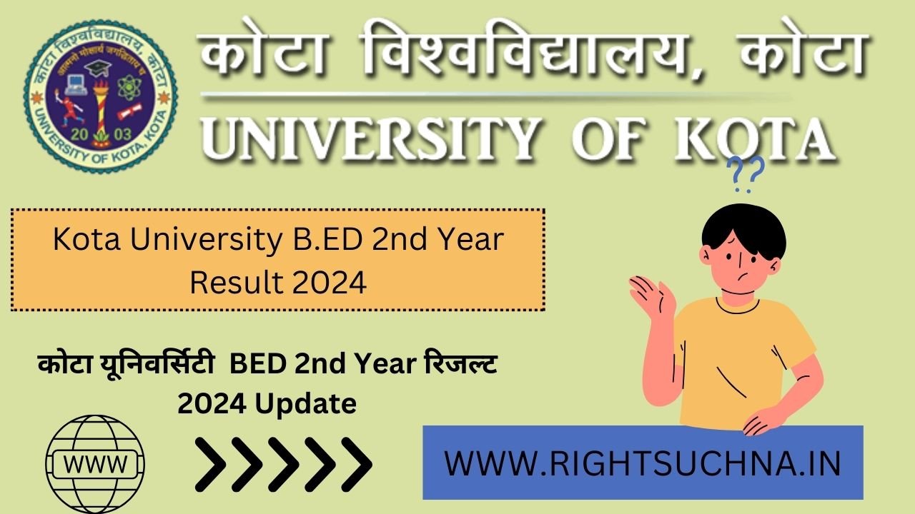 Kota University B.ED 2nd Year Result 2024