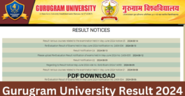 Gurugram University Result 2024