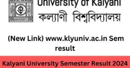 Kalyani University Result 2024 (UPDATE Link) www.klyuniv.ac.in Results 2024