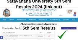 Satavahana University 5th Sem Results 2024 (link out) www.satavahana.ac.in results 2024