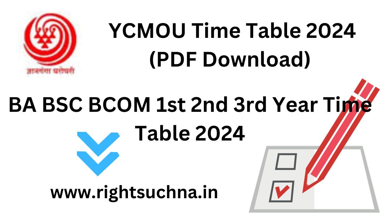 YCMOU Time Table 2024