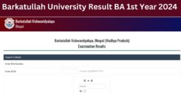 Barkatullah University Result BA 1st Year 2024 check here