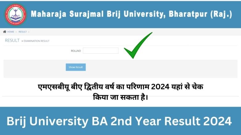 Brij University BA 2nd Year Result 2024 यहां से चेक किया जा सकता है।