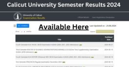 CU Sem Result 2024