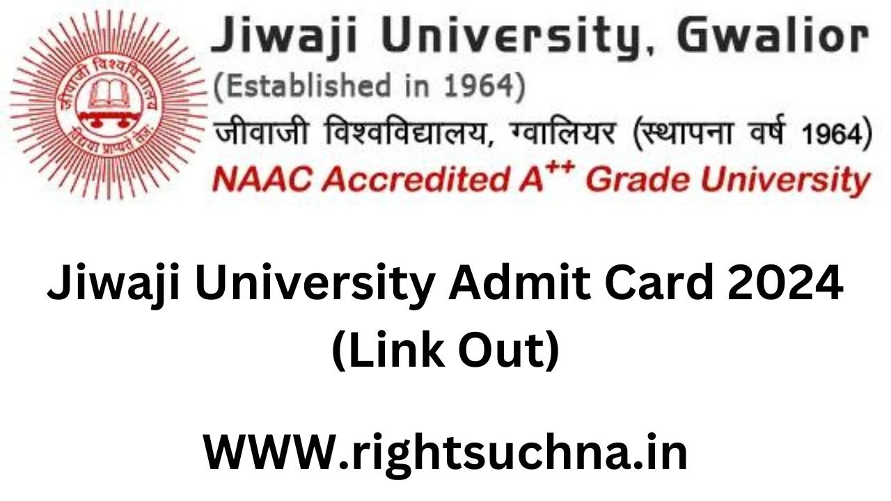 Jiwaji University Admit Card 2024