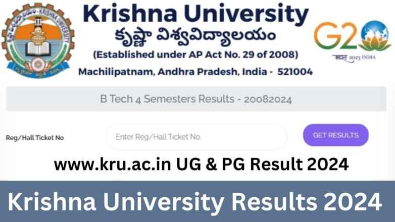 Krishna University Results 2024 (Link) www.kru.ac.in UG & PG Result 2024