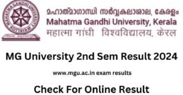 MG University 2nd Sem Result 2024 (Link) - www.mgu.ac.in exam results