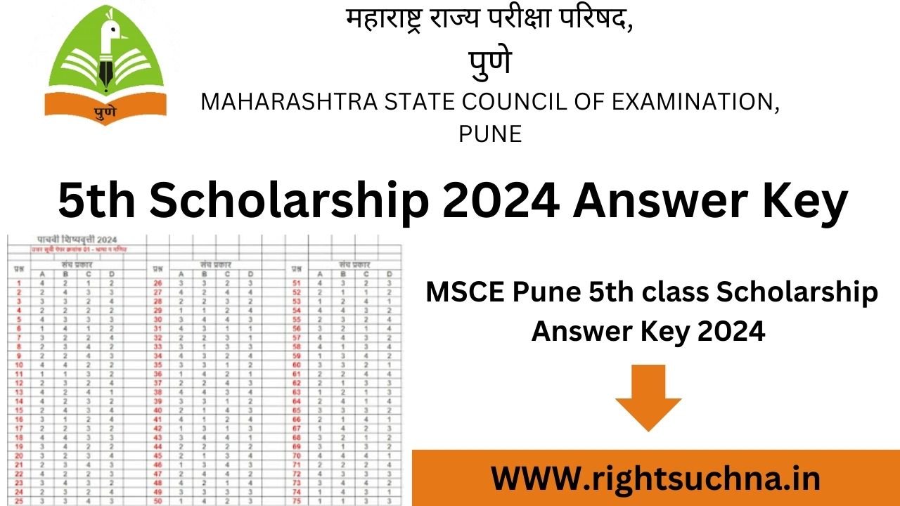 5th Scholarship 2024 Answer Key