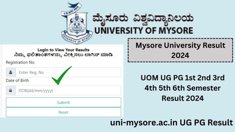 UOM Result 2024 | uni-mysore.ac.in 1st 2nd 3rd 4th 5th 6th Sem Result