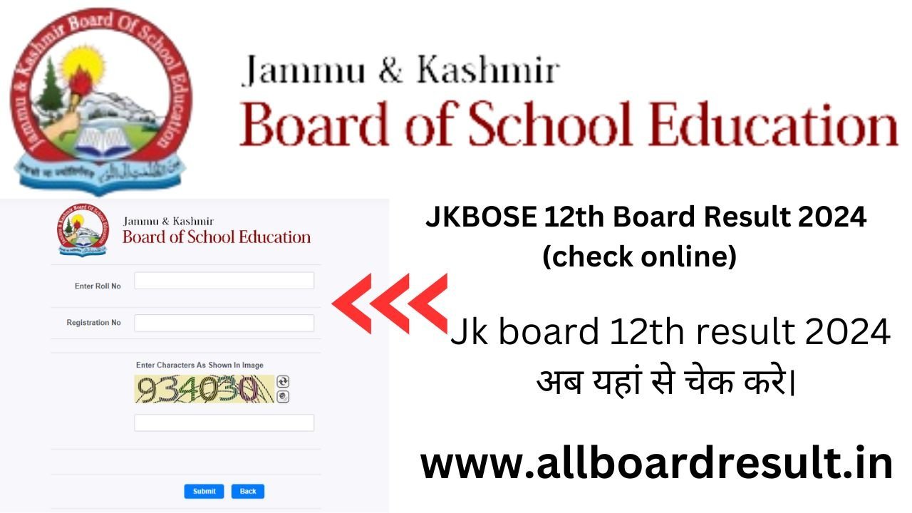 JKBOSE 12th Board Result 2024